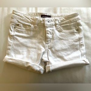 DL 1961 little girls size 8 white denim shorts